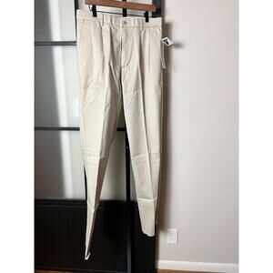 NWT Sportif Trinidad Pleated Chinos in Desert Tan Size 34